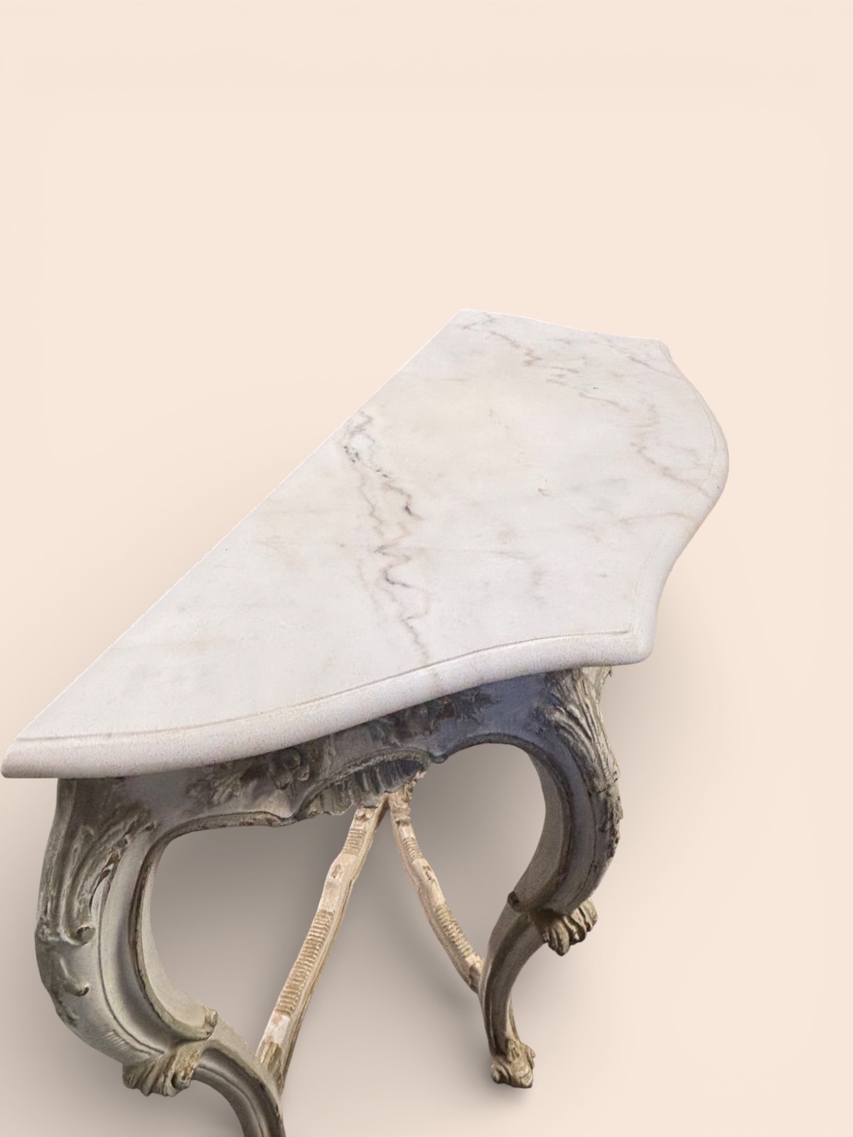 French Marble top Console Table