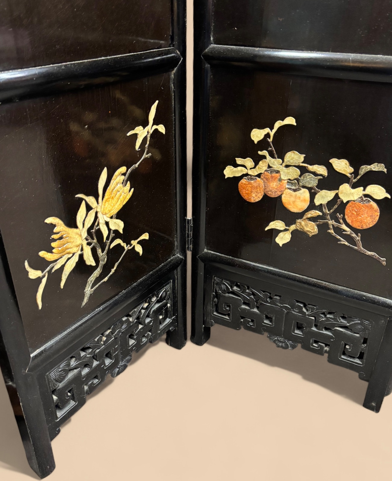 Oriental Six fold lacquered Screen