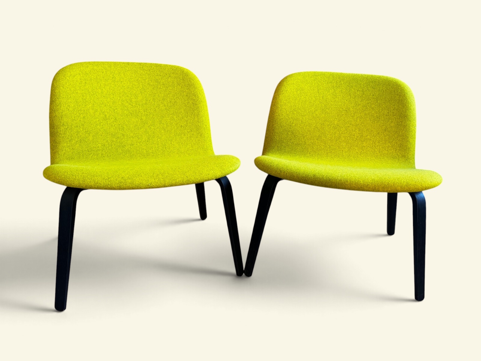 Pair of Modern Scandinavian Low Chairs